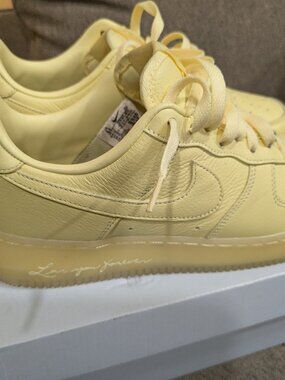 MENS NIKE AF1 LOW 'DRAKE LOVER BOY CITRON M 8.5 W 10 EXCELLENT CONDIT WITH BOX